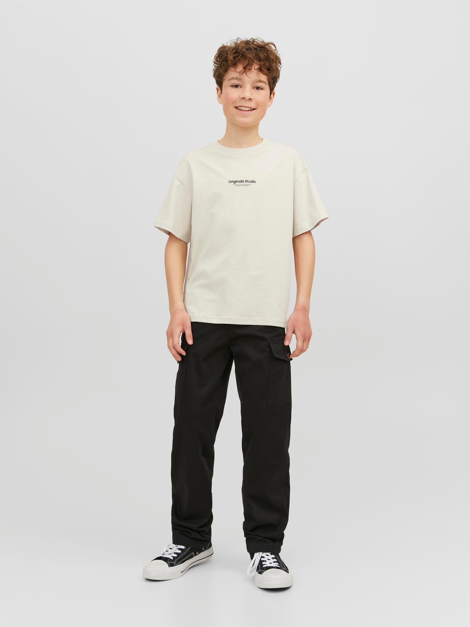 Jack T-Shirt NECK Jones moonbeam & JNR CREW TEE Junior JORVESTERBRO