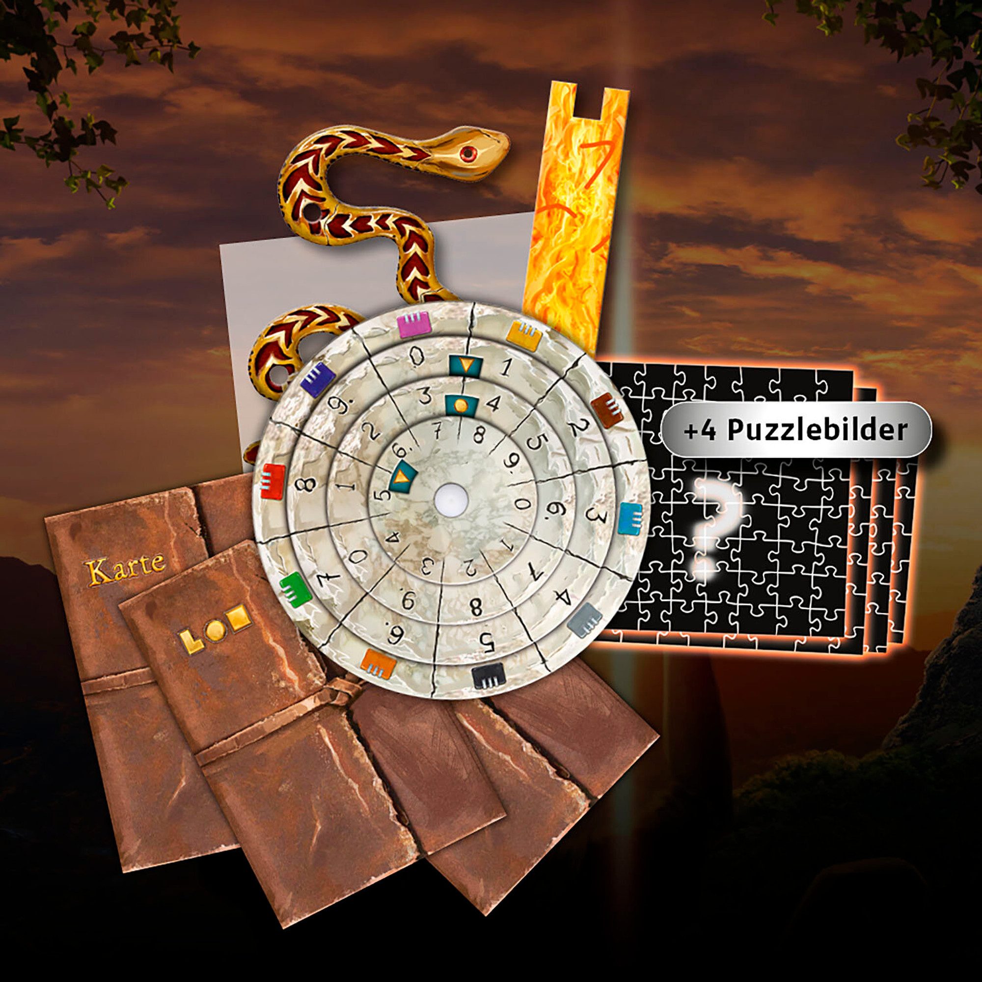 Kosmos Spiel Kosmos EXIT - Das Spiel + Puzzle - Der verschollene Tempel, Partyspiel, Familienspiel, Partyspiel