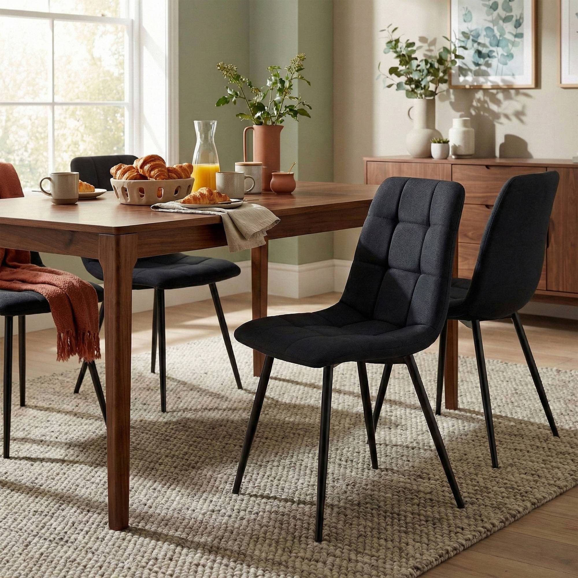 CLP Esszimmerstuhl Antibes Stoff (4er Set, 4 St), mit Stoffbezug, bis 150 kg