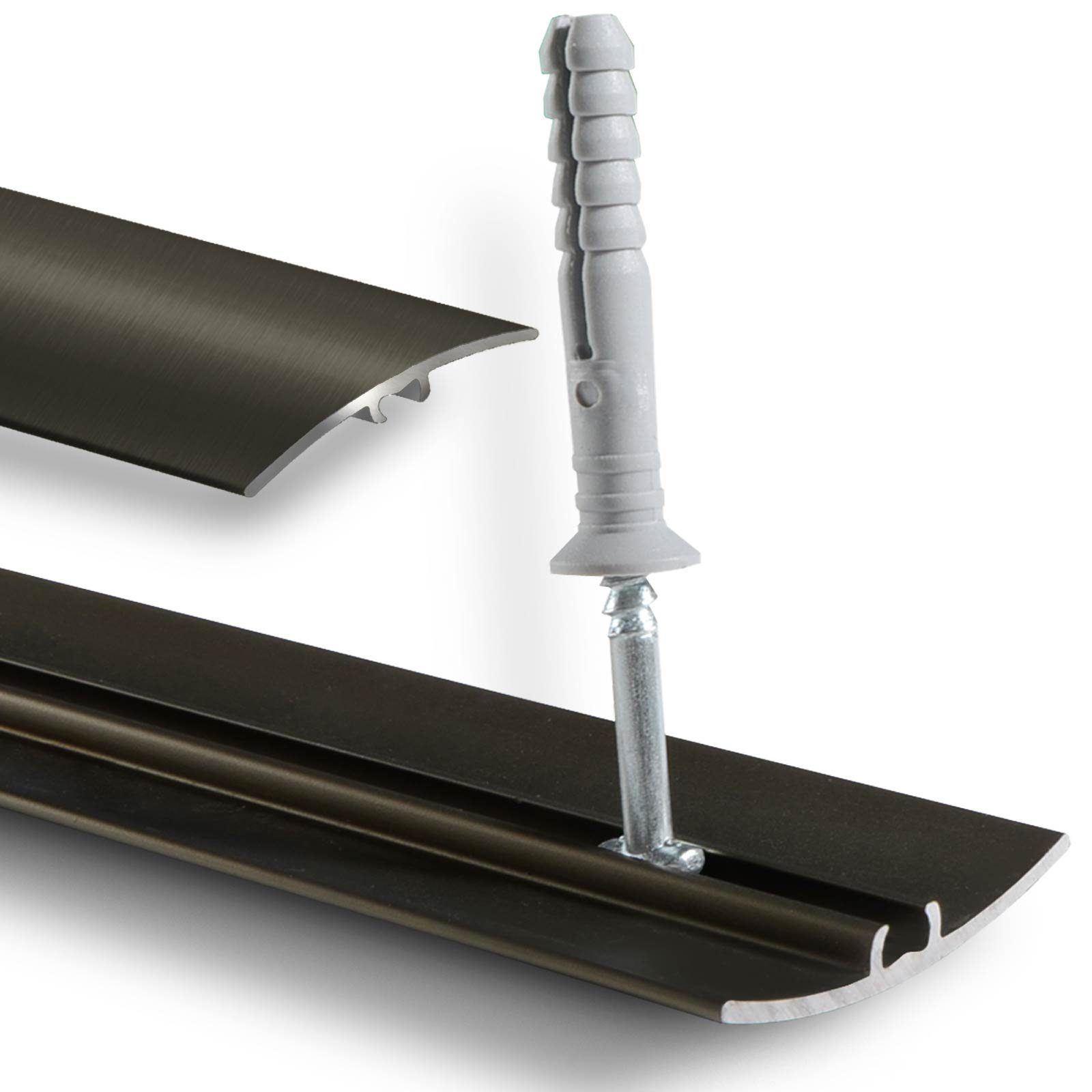 Floordirekt Übergangsprofil Firm, Erhältlich in 4 Farben & 3 Größen, C-Form