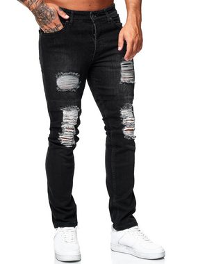 OneRedox Straight-Jeans 5122C-Black (Jeanshose Designerjeans Bootcut, 1-tlg) Freizeit Business Casual
