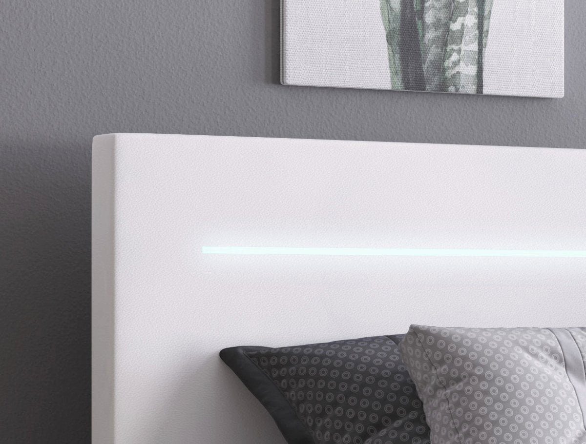 Luxusbetten24 Boxspringbett Sejour, mit LED-Beleuchtung
