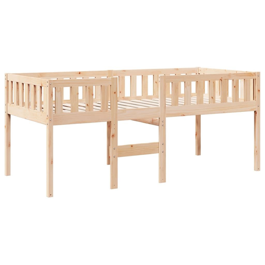 vidaXL Bett Kinderbett ohne Matratze 75x190 cm Massivholz Kiefer