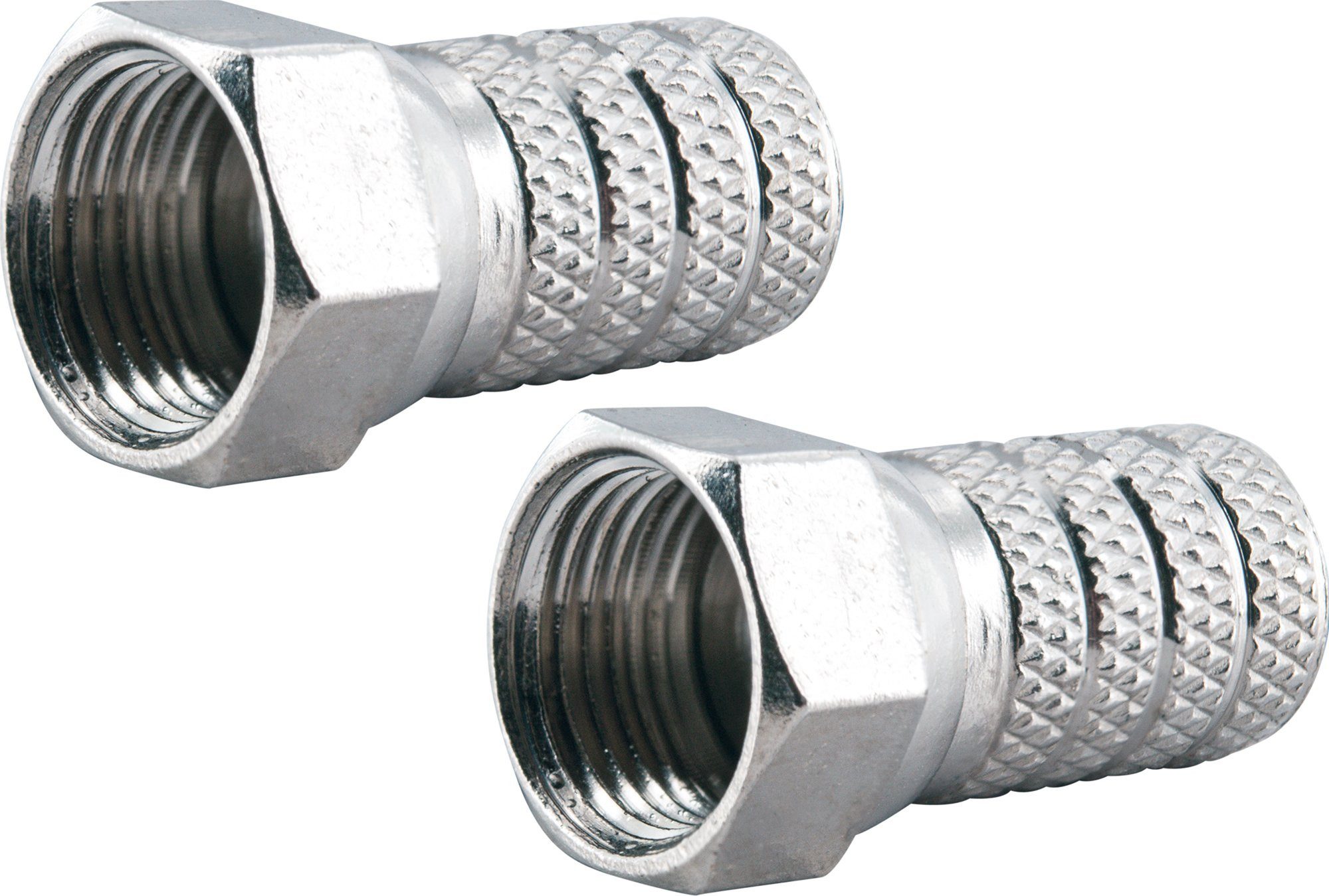 Schwaiger FST4002 531 TV-Adapter F-Stecker zu F-Buchse, für Koaxialkabel