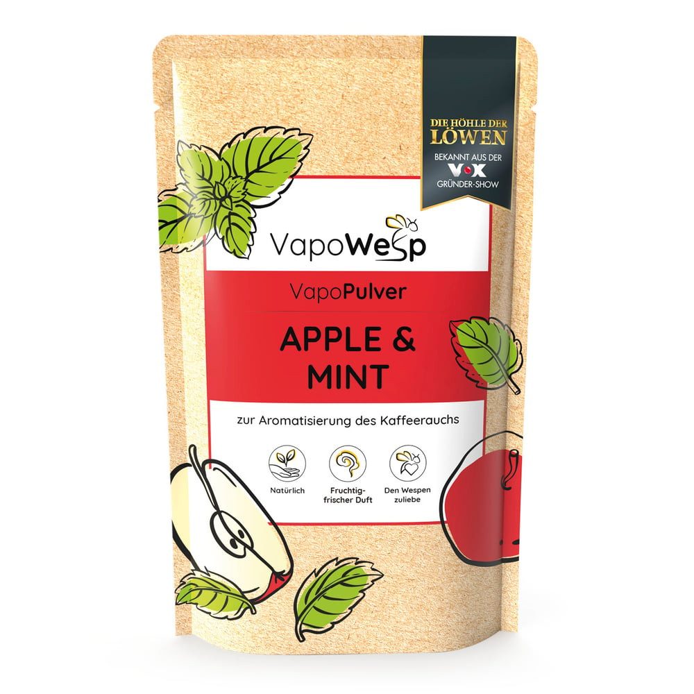 VapoWesp Wespennestattrappe, VapoPulver verschiedene Sorten je 100g, Aromatischer Duft für die VapoWesp Räucherbox