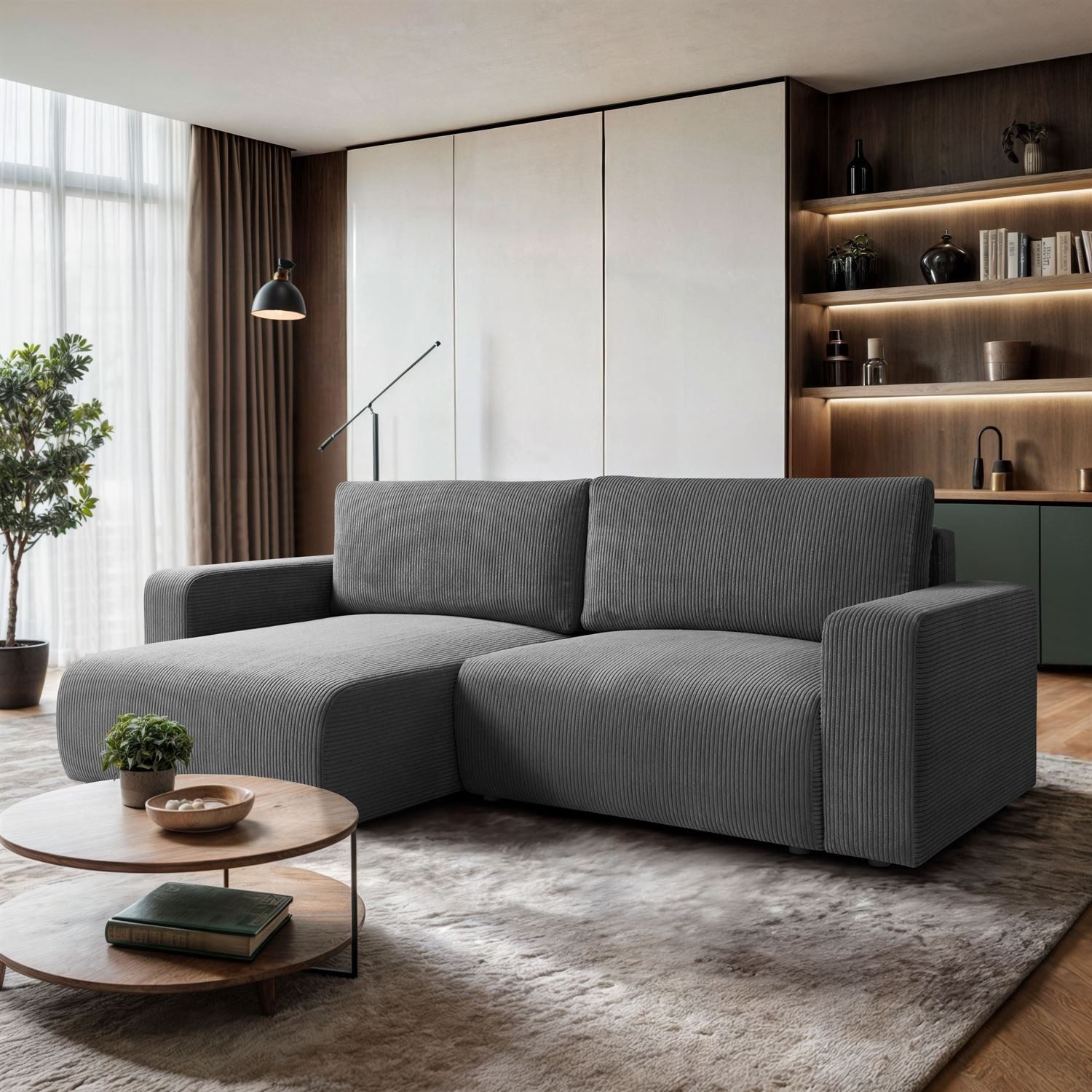Lookway Ecksofa OPERA L-Form Couch, mit Bettfunktion und Bettkasten günstig online kaufen