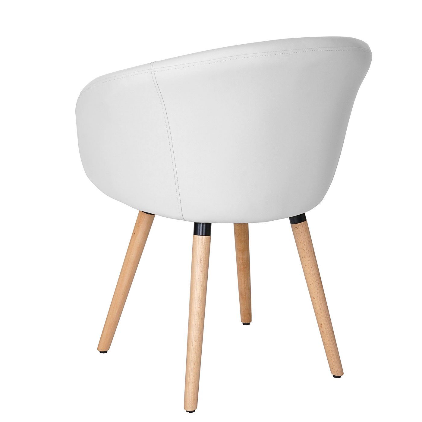 MCW Esszimmerstuhl Vaasa T633 (1er), Mit Armlehne, Füße mit verstellbaren Schrauben, einfache Montage