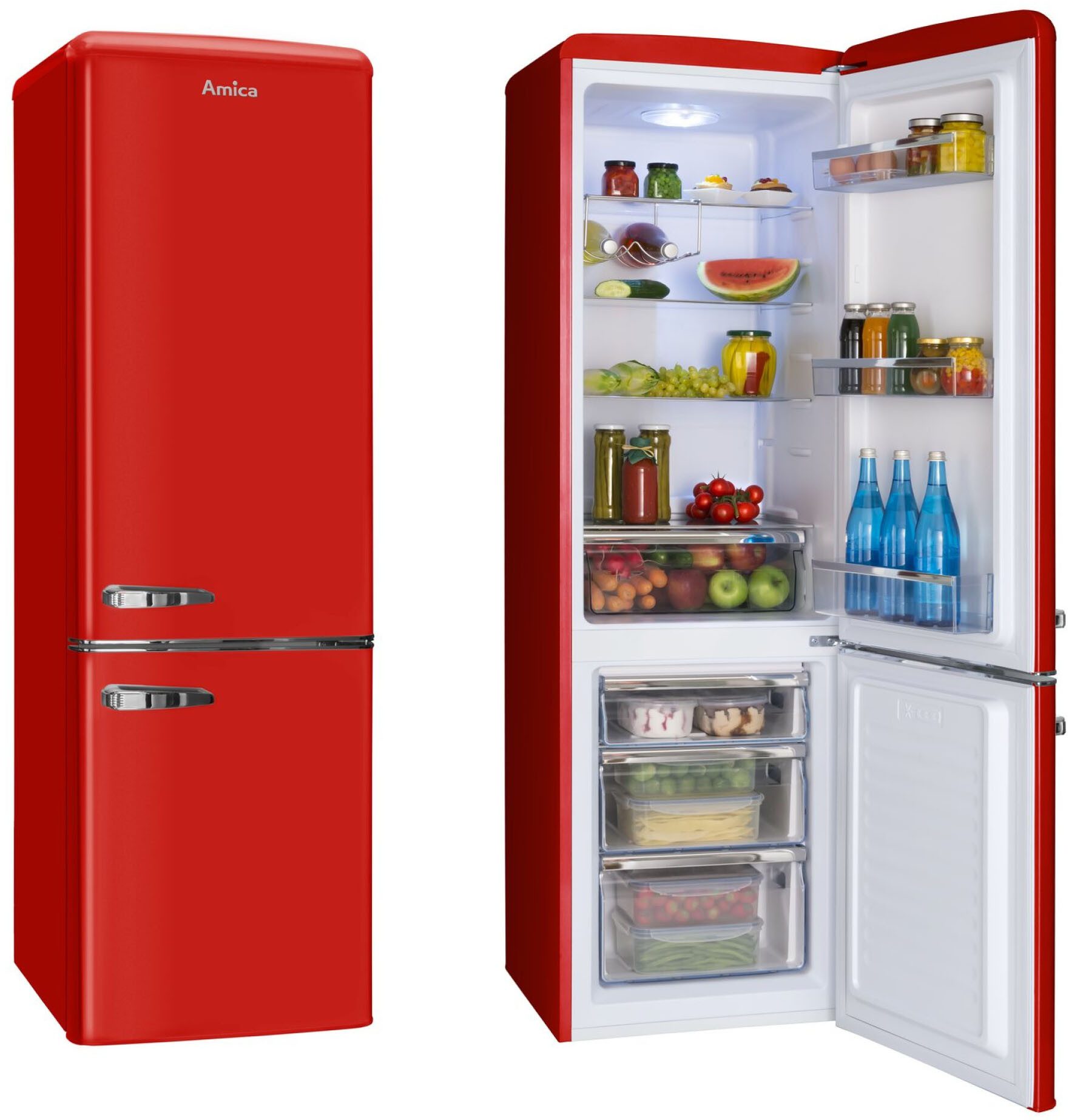 Amica Kühl-/Gefrierkombination KGCR 387 102 R, 181 cm hoch, 55 cm breit – Bild 4 von 4