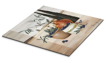 Posterlounge XXL-Wandbild Franz Heigl, Olivenernte, Esszimmer Mediterran Malerei
