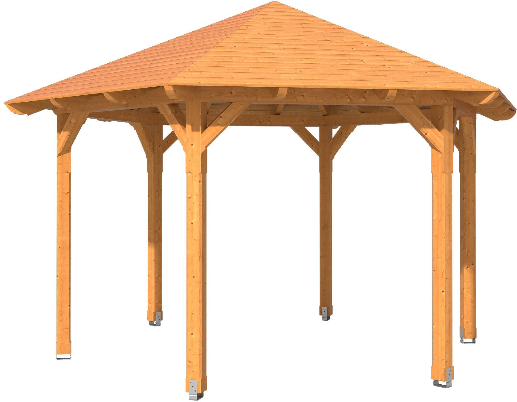 Skanholz Holzpavillon Colmar 3, Douglasie, 393 x 340 cm