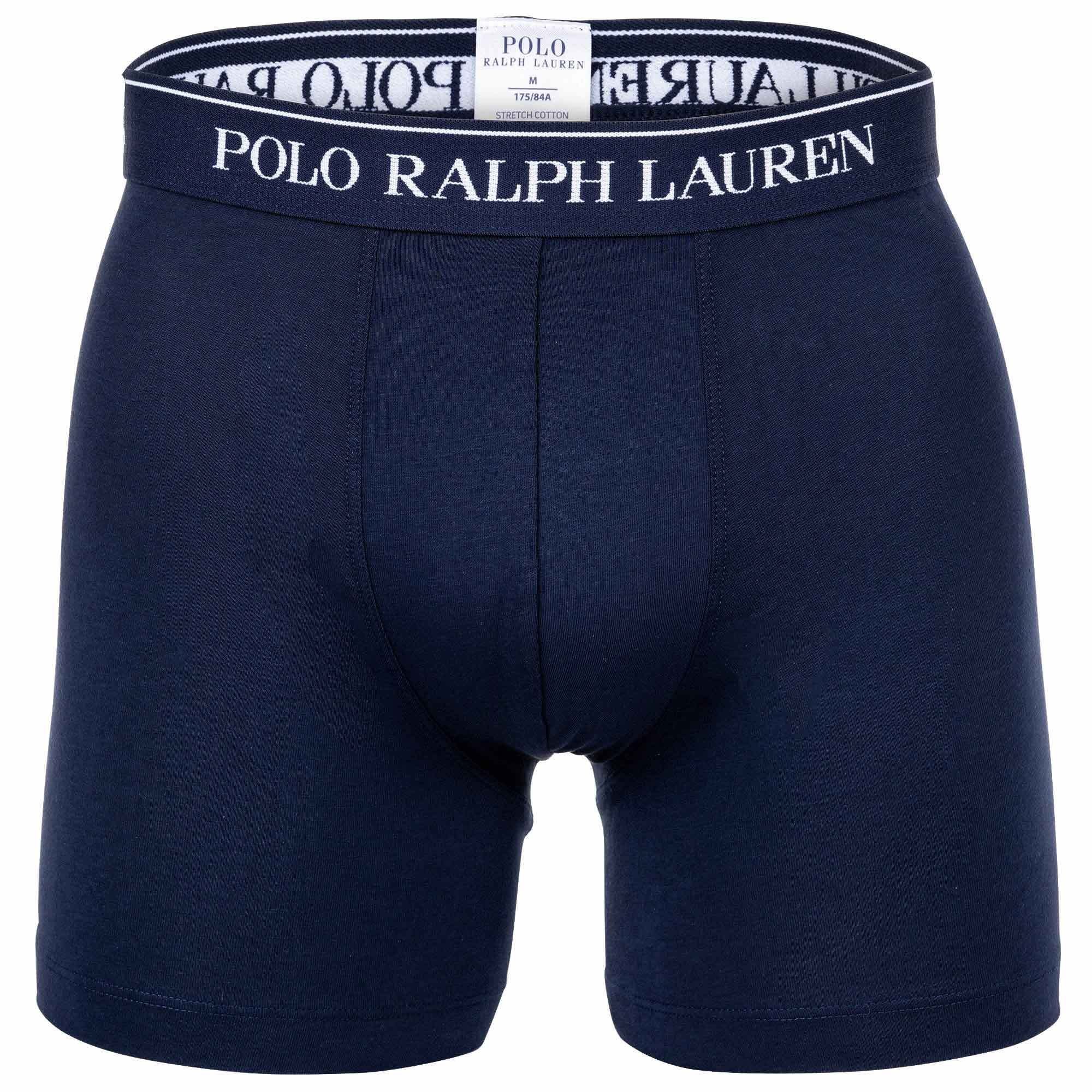 Herren Lauren Polo Shorts, Pack Ralph - Boxer BOXER 3 Boxer Dunkelblau - BRIEF 3er