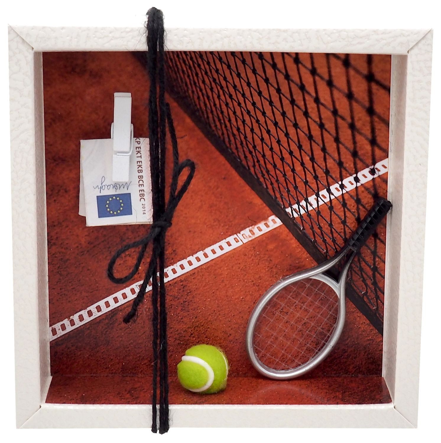 Geschenkbox Geldgeschenk Verpackung Tennis Tennisausrüstung Gutschein Geburtstag
