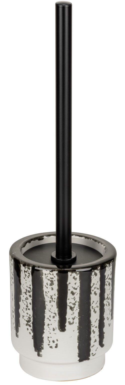 WENKO WC-Garnitur Subiza, handbemalte Keramik, Toilettenbürste mit Kunststo günstig online kaufen