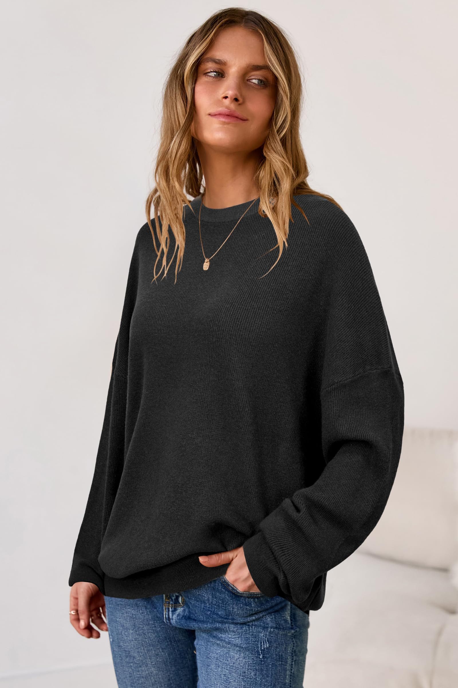 Arach&Cloz Stillpullover Arach&Cloz Damen Pullover Langarm Wolle Blend Rund günstig online kaufen