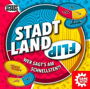 Game Factory Spiel, Familienspiel Stadt Land Flip