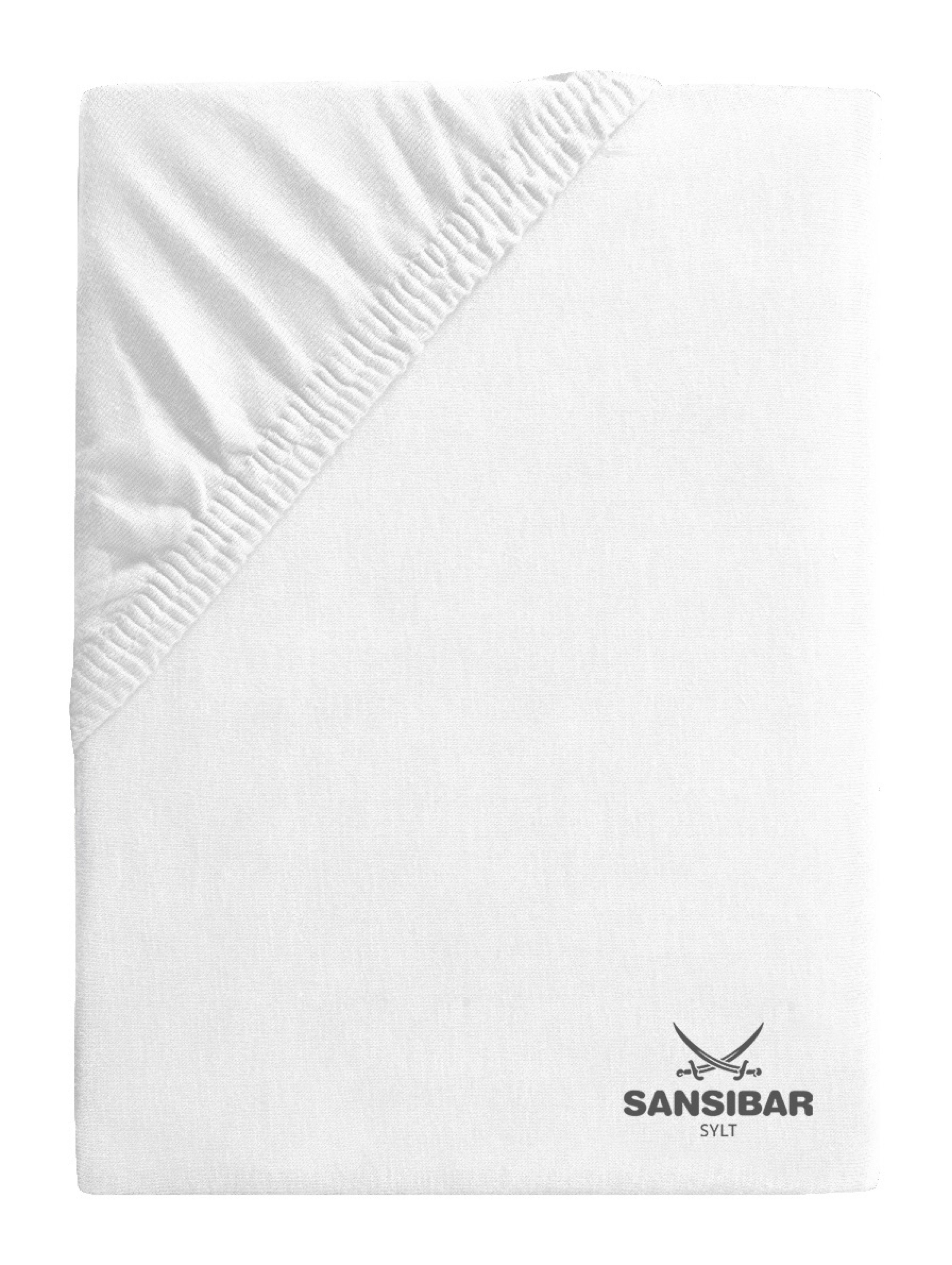 Sansibar Sylt Spannbettlaken Uni Jersey Boxspring Spannbetttuch, perfekte P günstig online kaufen