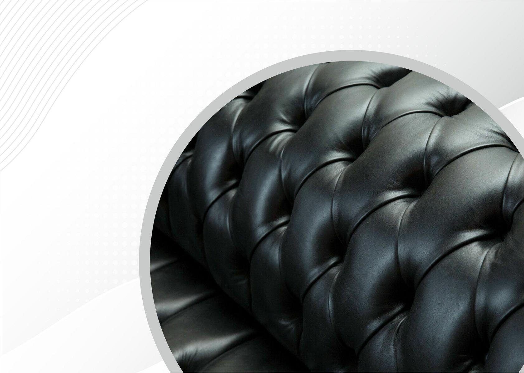 JVmoebel Chesterfield-Sofa, Chesterfield 185 2 Couch Design cm Sofa Sitzer