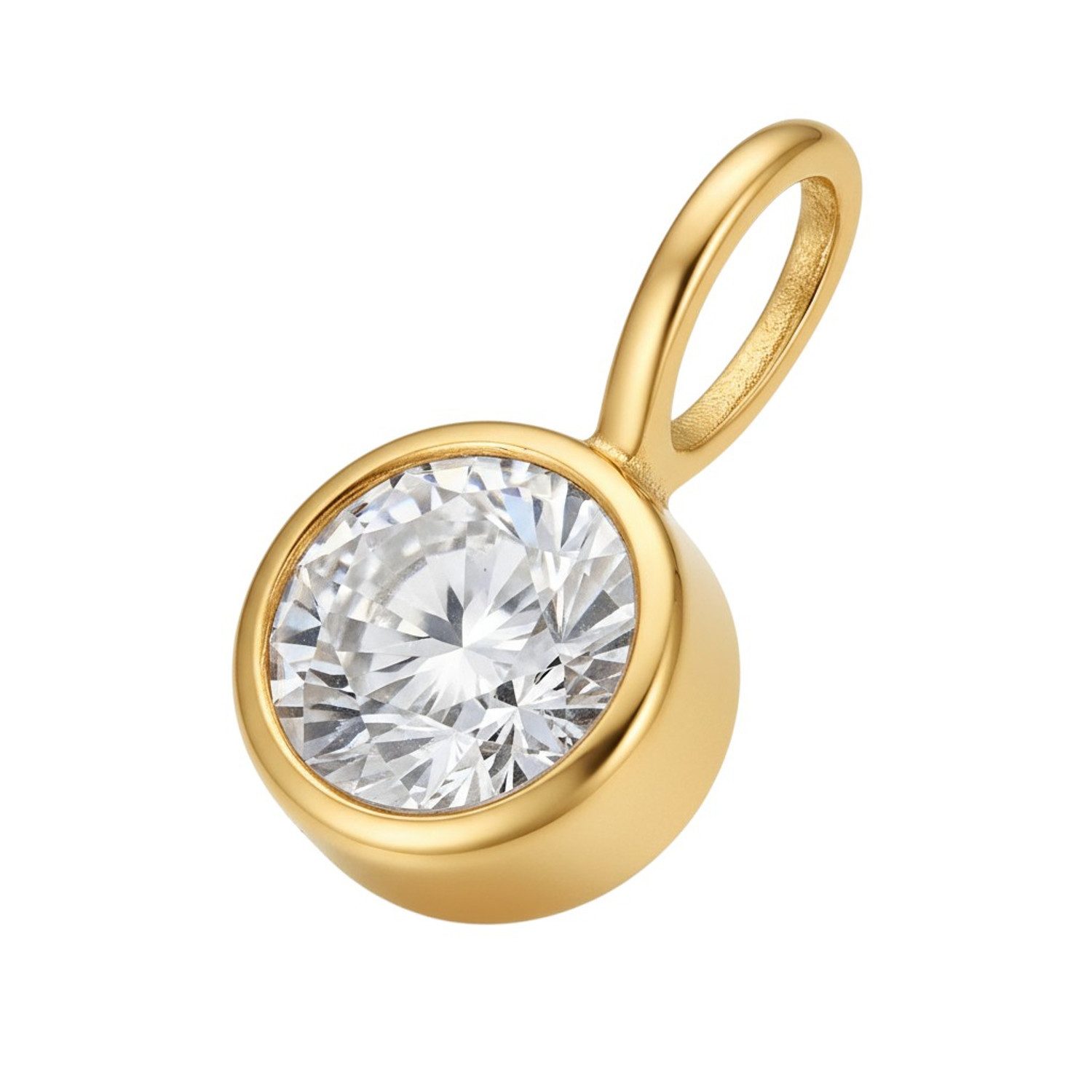 KARMA Charm-Kette Glückskette zum selbst zusammenstellen Halskette (zum kombinieren, verschiedene Glücksanhänger), Sternzeichen Schutzengel Geburtsstein