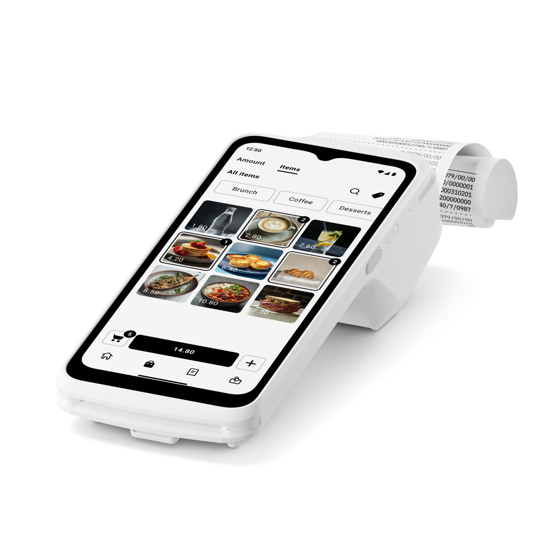 SumUp Kassensystem Terminal, alle Zahlungsarten (kontaktlos, Chip & PIN, Bar)