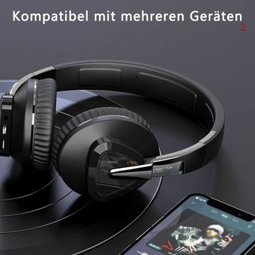 Dekorative Kabellose Bluetooth Kopfhörer, HIFI-Klangqualität, lange Akkulaufzeit Over-Ear-Kopfhörer (Geräuschunterdrückung, lange Akkulaufzeit, mehrere Wiedergabeoptionen)