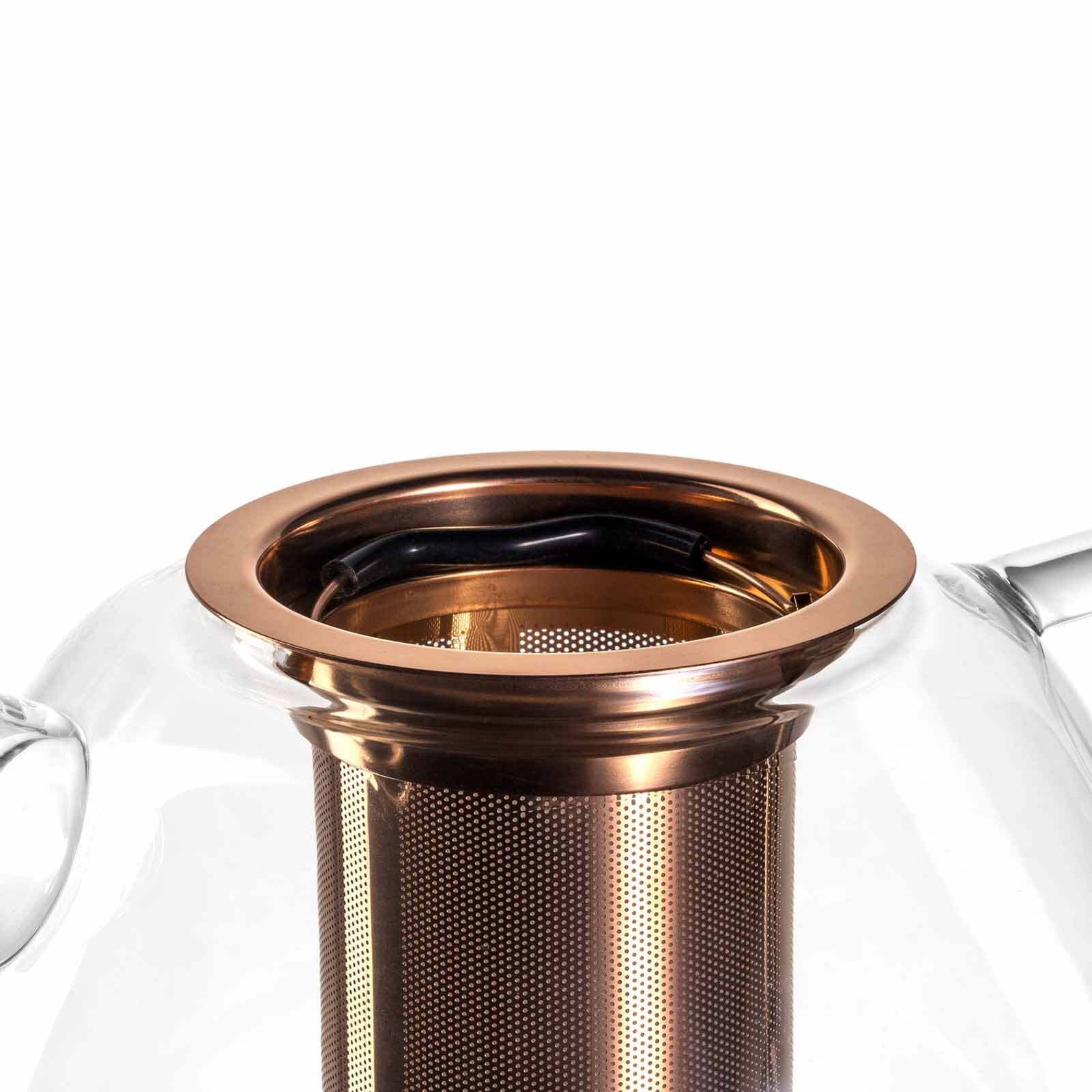 LEONARDO Teekanne Tè Per Te Teekanne mit Stövchen 1,5 Liter, 1500 l, (1x Teekanne, 1x Teewärmer, 2-St), Spülmaschinengeeignet, Temperaturbeständig bis max. 100°C