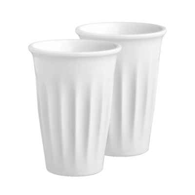 Mahlwerck Manufaktur Latte-Macchiato-Tasse Simplicity, Porzellan, 2er Set, 340 ml