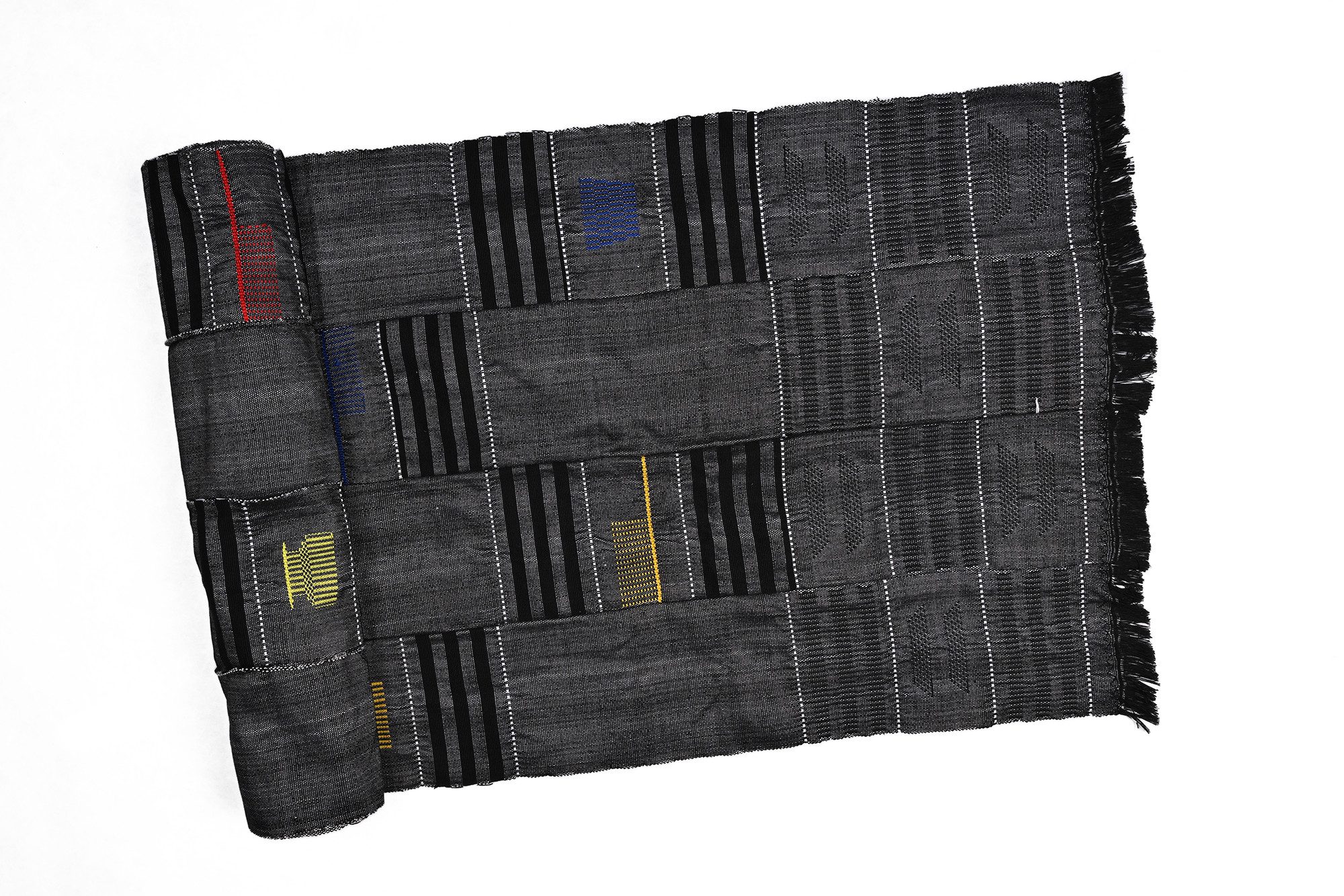 Goodman Design Tischläufer Handgefertigter Tischläufer aus traditionellem Kente-Stoff, Handgewebt in Ghana