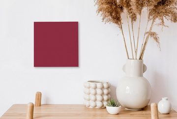 OneMillionCanvasses® Leinwandbild Braun - Rot - Gemustert, (1 St), Leinwand Bilder für Wohnzimmer Schlafzimmer