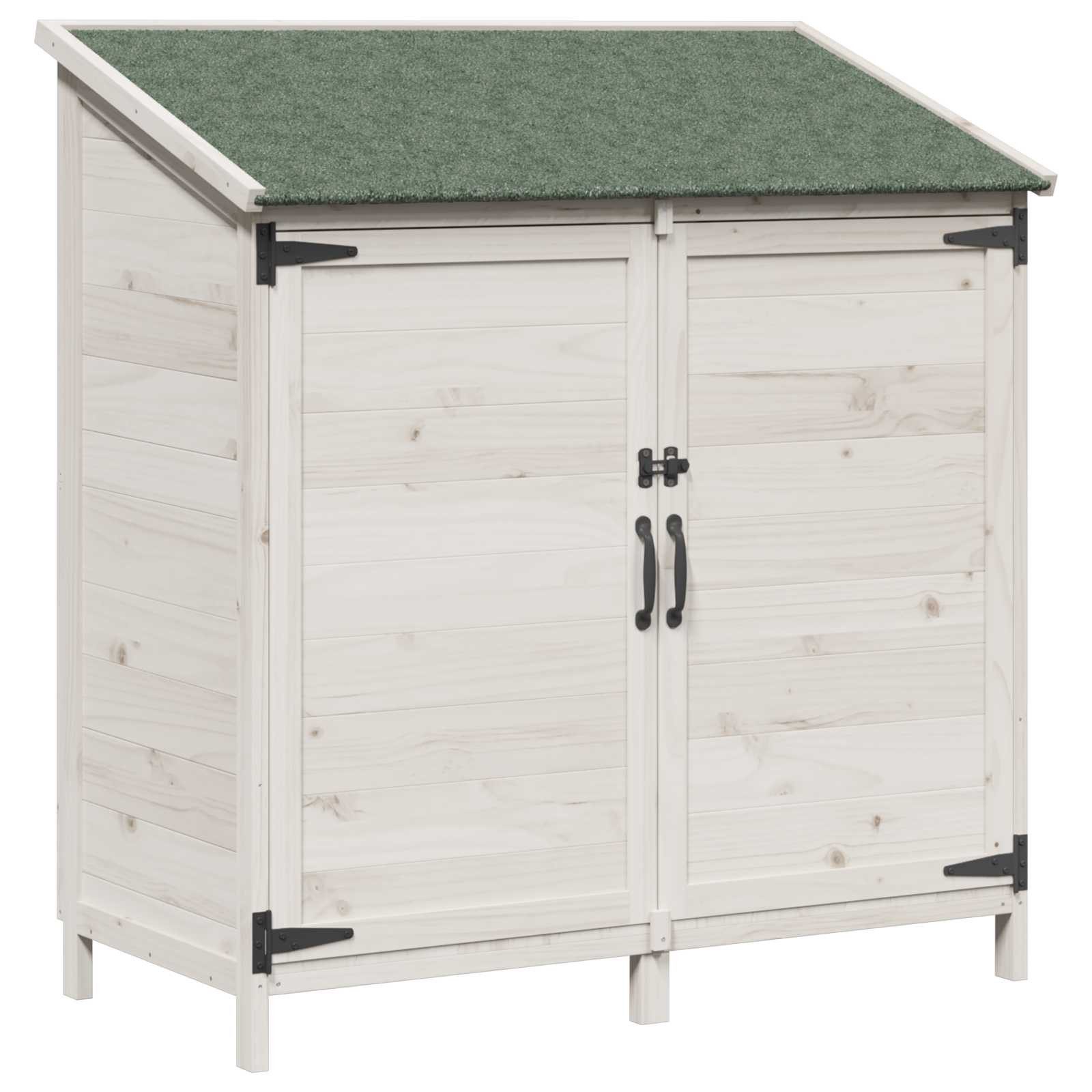 vidaXL Garten Shed Weiß 106,5 x 56 x 113,5 cm Holzwerkstoff