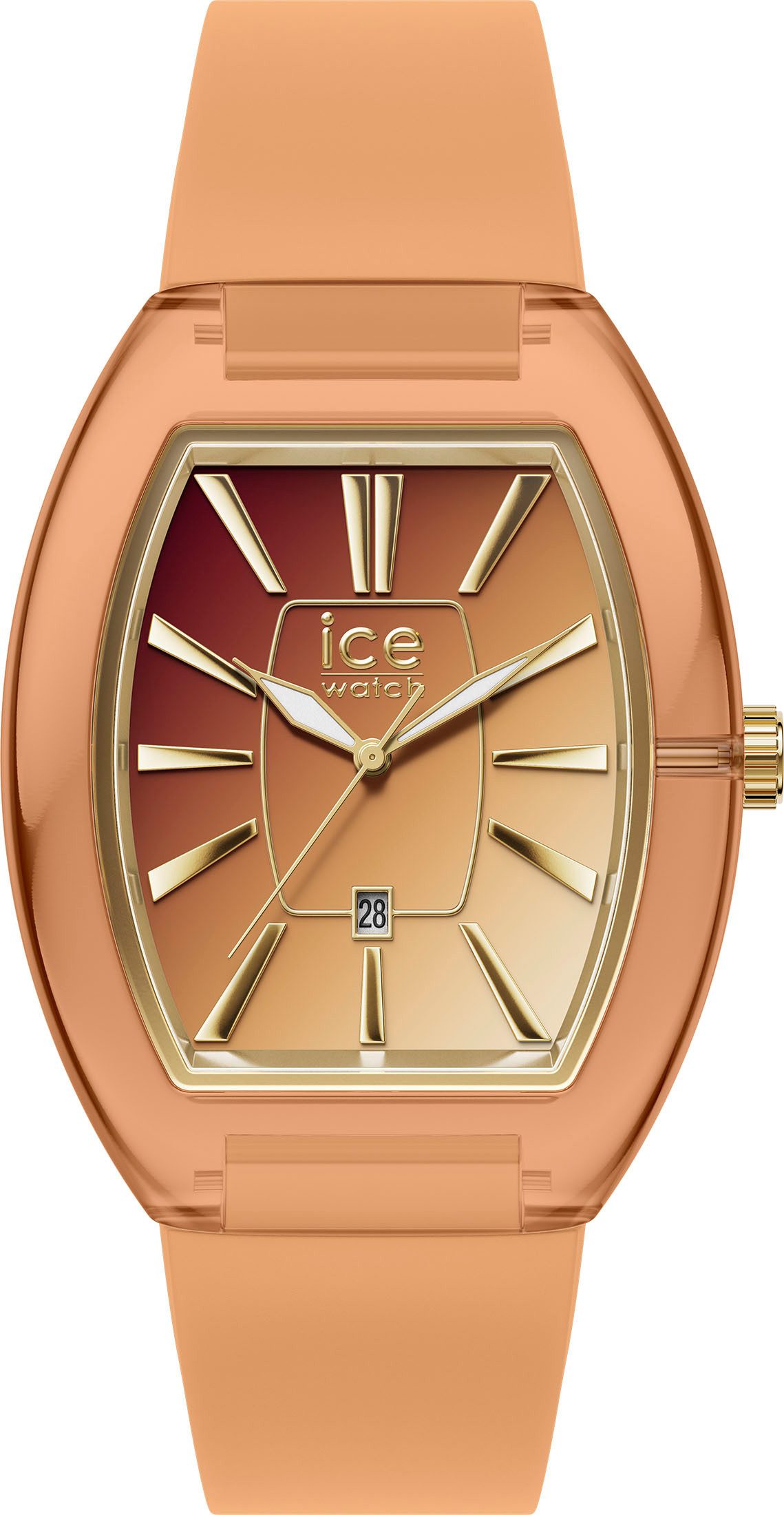 ice-watch Quarzuhr ICE boliday - Dome - Small - 3H + Date 024036, Armbanduhr, Damenuhr, analog, Silikonarmband, Datum