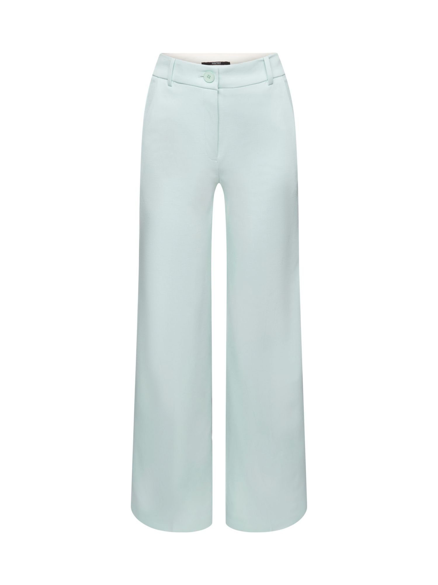 Esprit Collection Anzughose SPORTY PUNTO Mix & Match Hose mit geradem Bein LIGHT AQUA GREEN