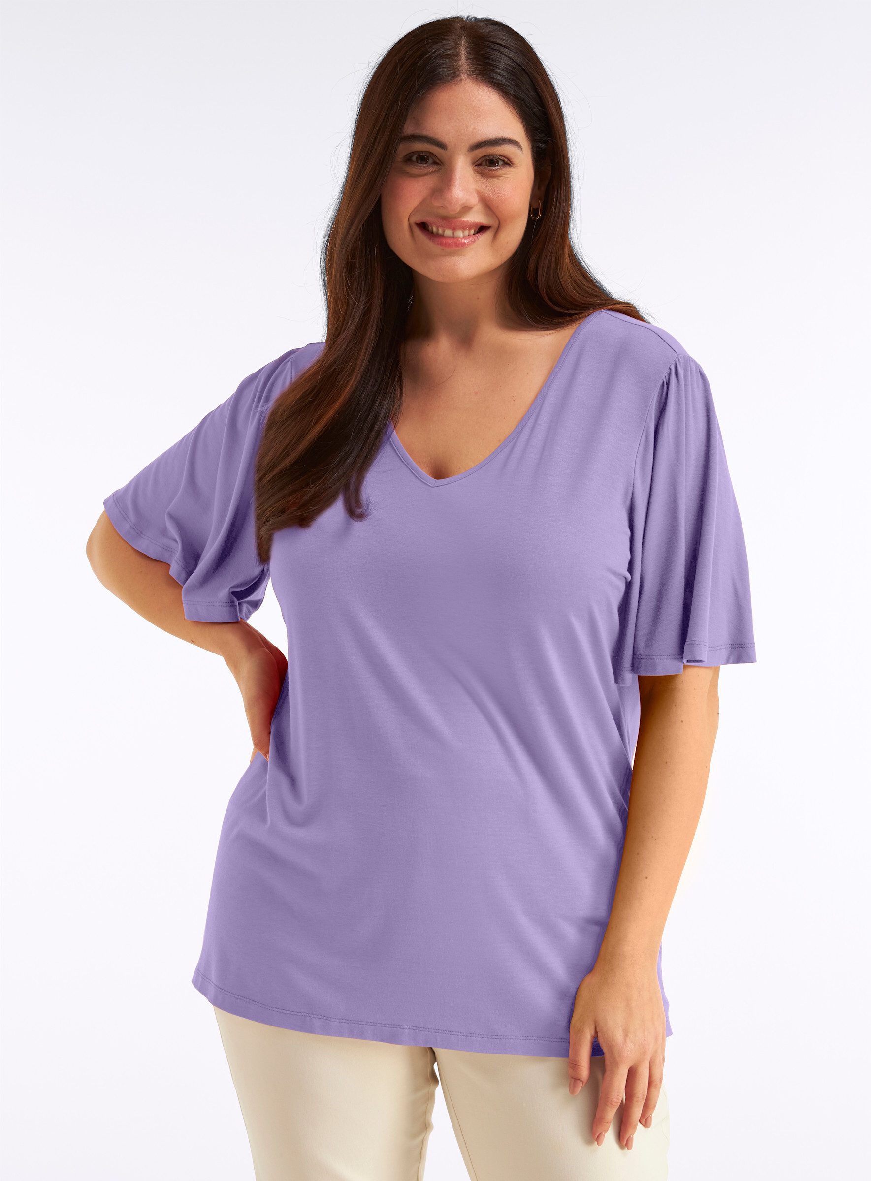 Sheego T-Shirt Kurzarm-Shirt Kurzarm