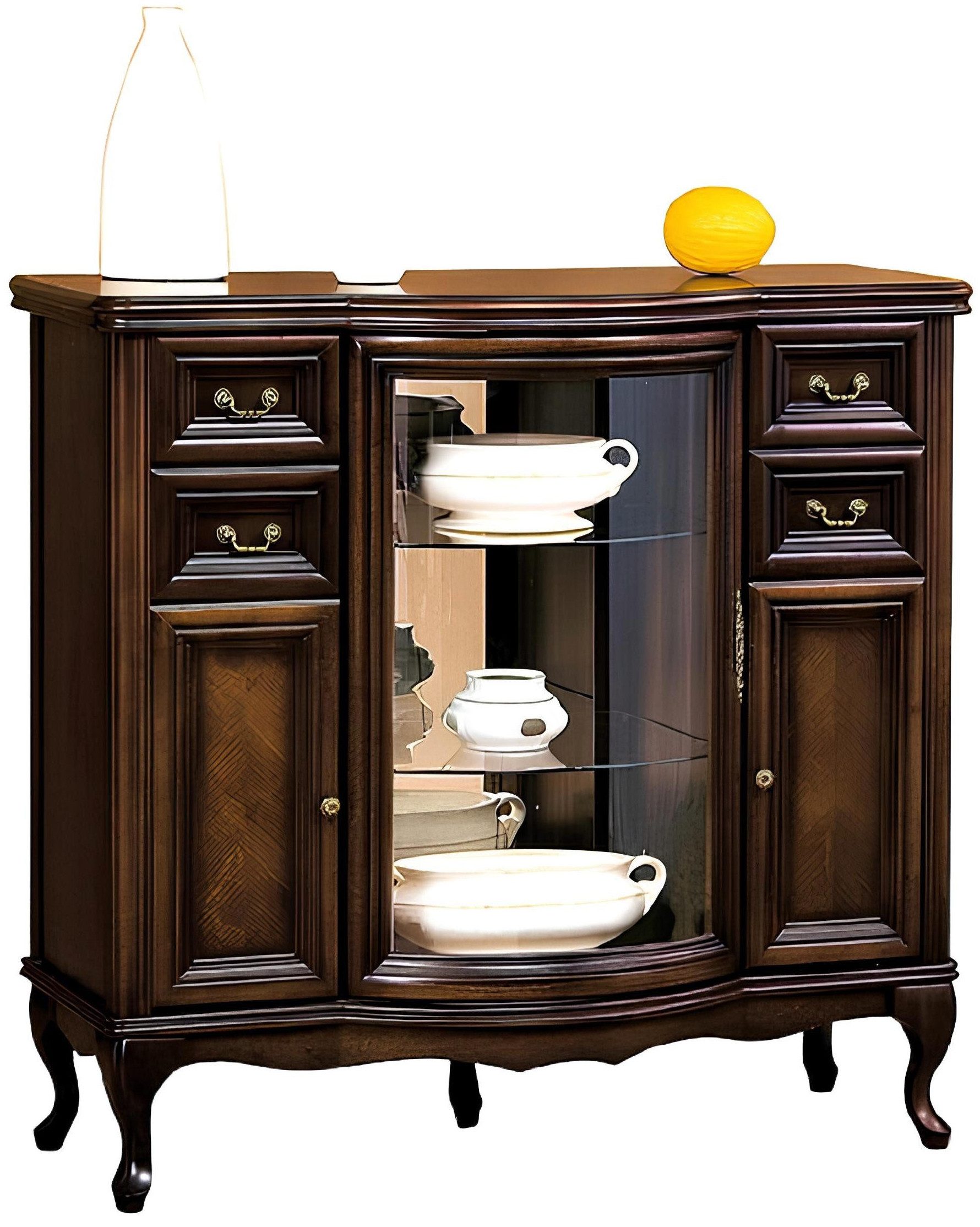 Xlmoebel Kombikommode Traditionelle Schubladen Vitrine Anrichte Schränke Kommodenschrank (Kombikommode), Hergestellt in Europa