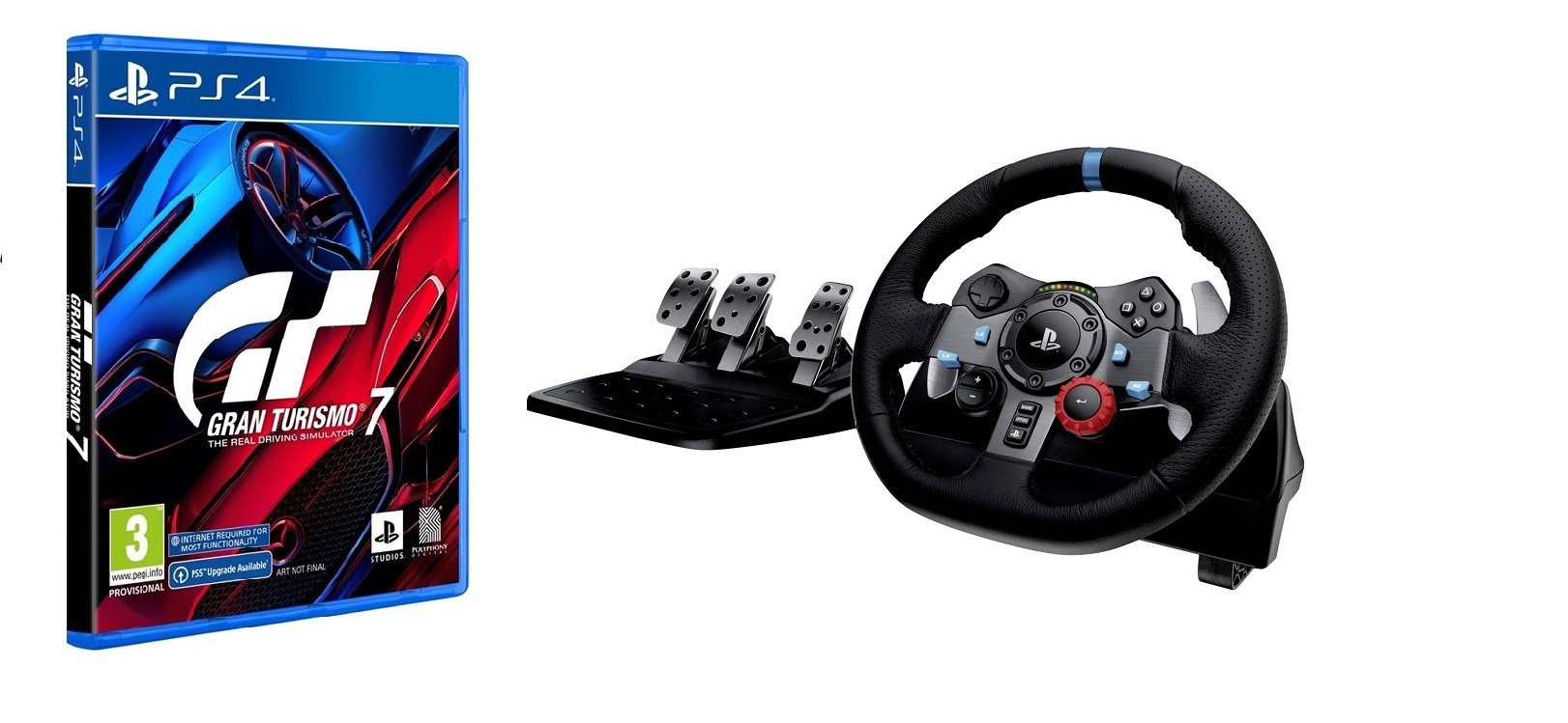 Logitech G29 Driving Force + Gran Turismo 7 Gaming-Lenkrad