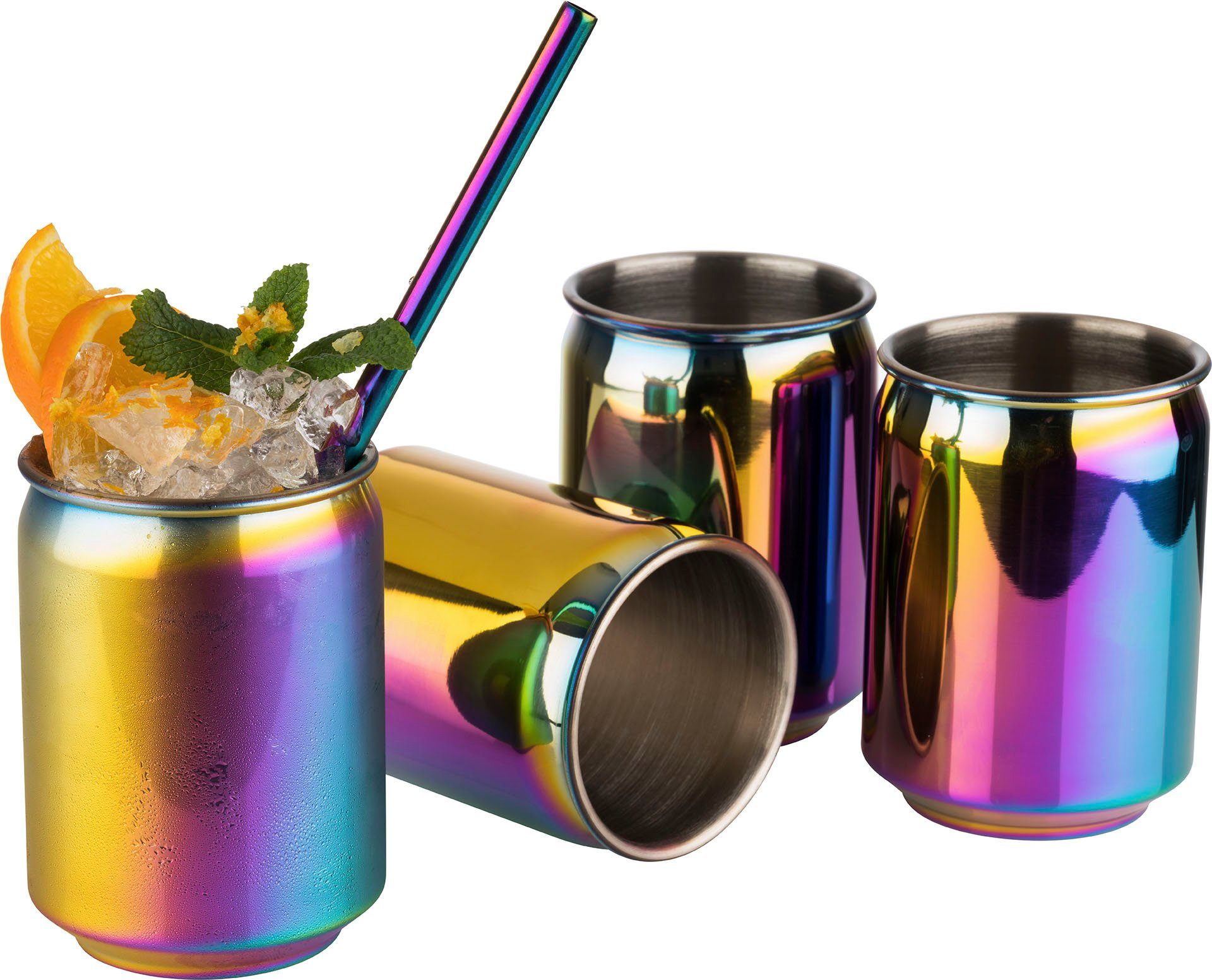 Buddy's Becher Can, 4-tlg., Edelstahl, 350 ml, 4-teilig