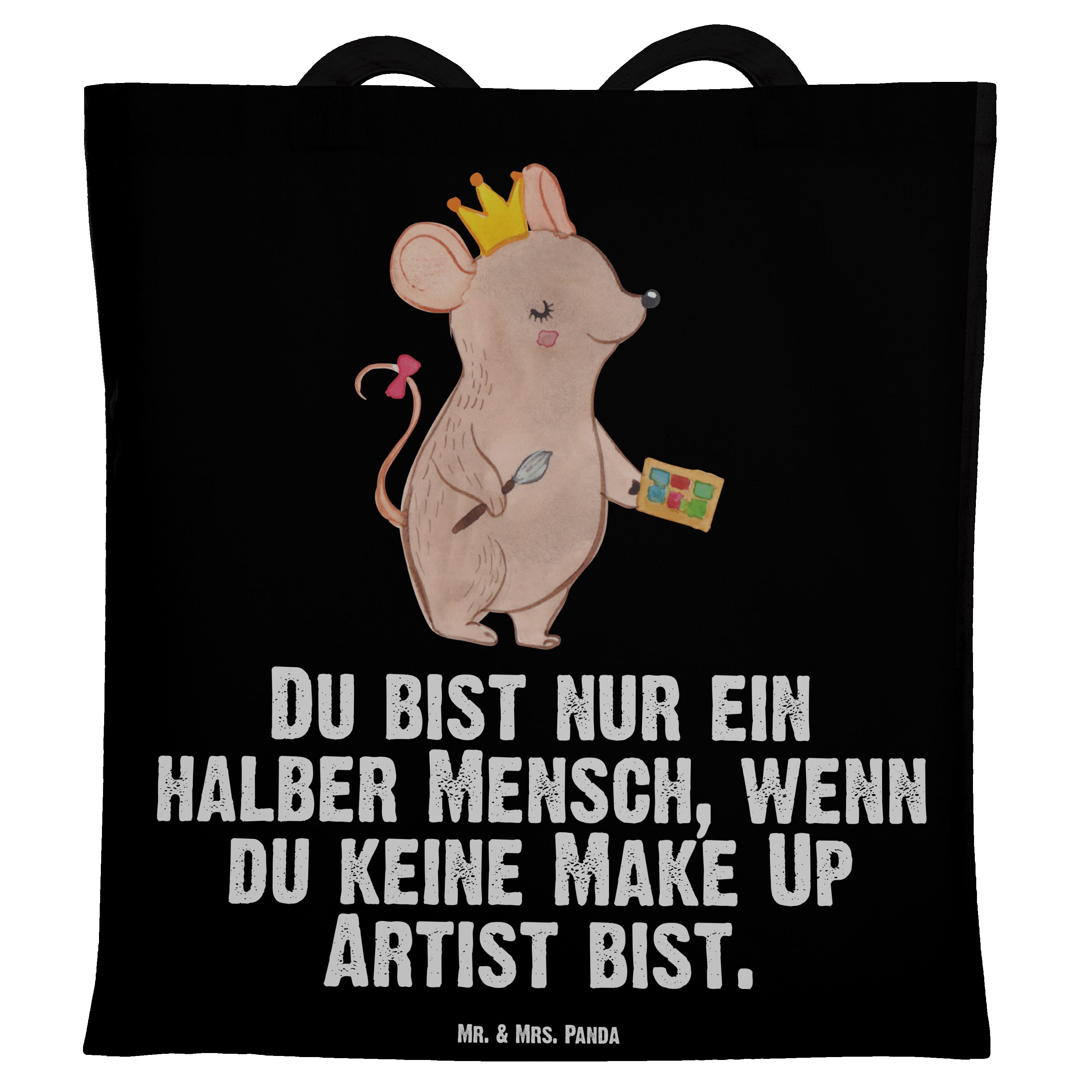 & Mrs. - Ausbildung, Kollege, Make Schwarz - Tragetasche Artist mit Up Ei (1-tlg) Panda Geschenk, Mr. Herz