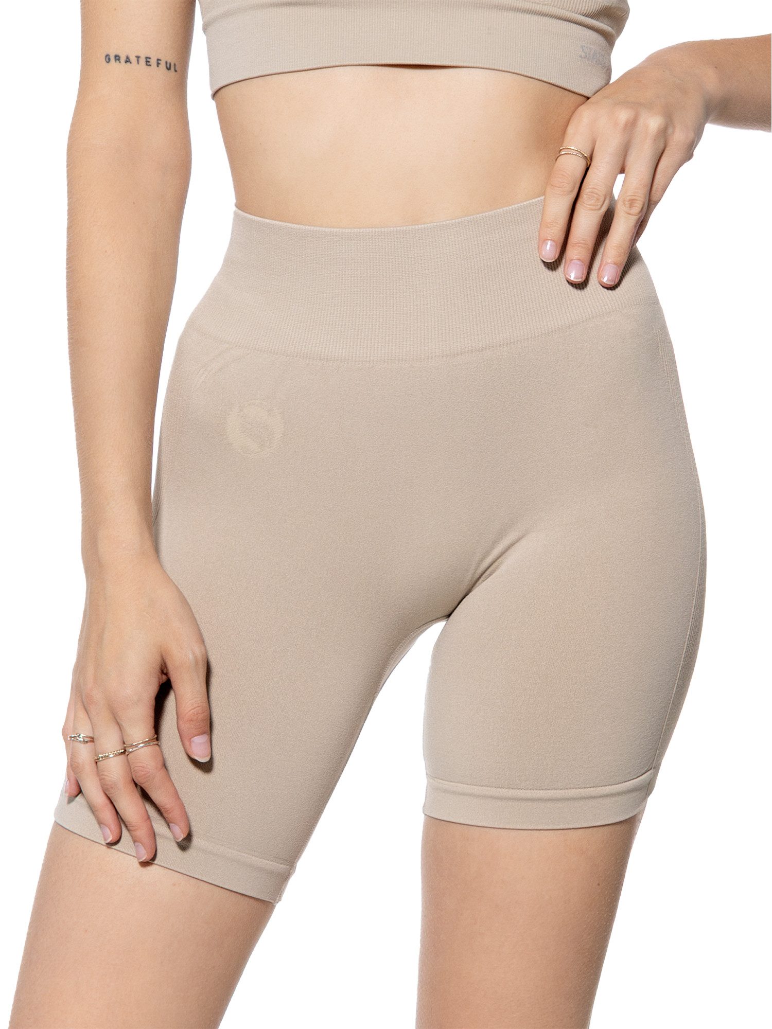 Stark Soul® Trainingsshorts Seamless kurze Leggings OPAQUE in Unifarben