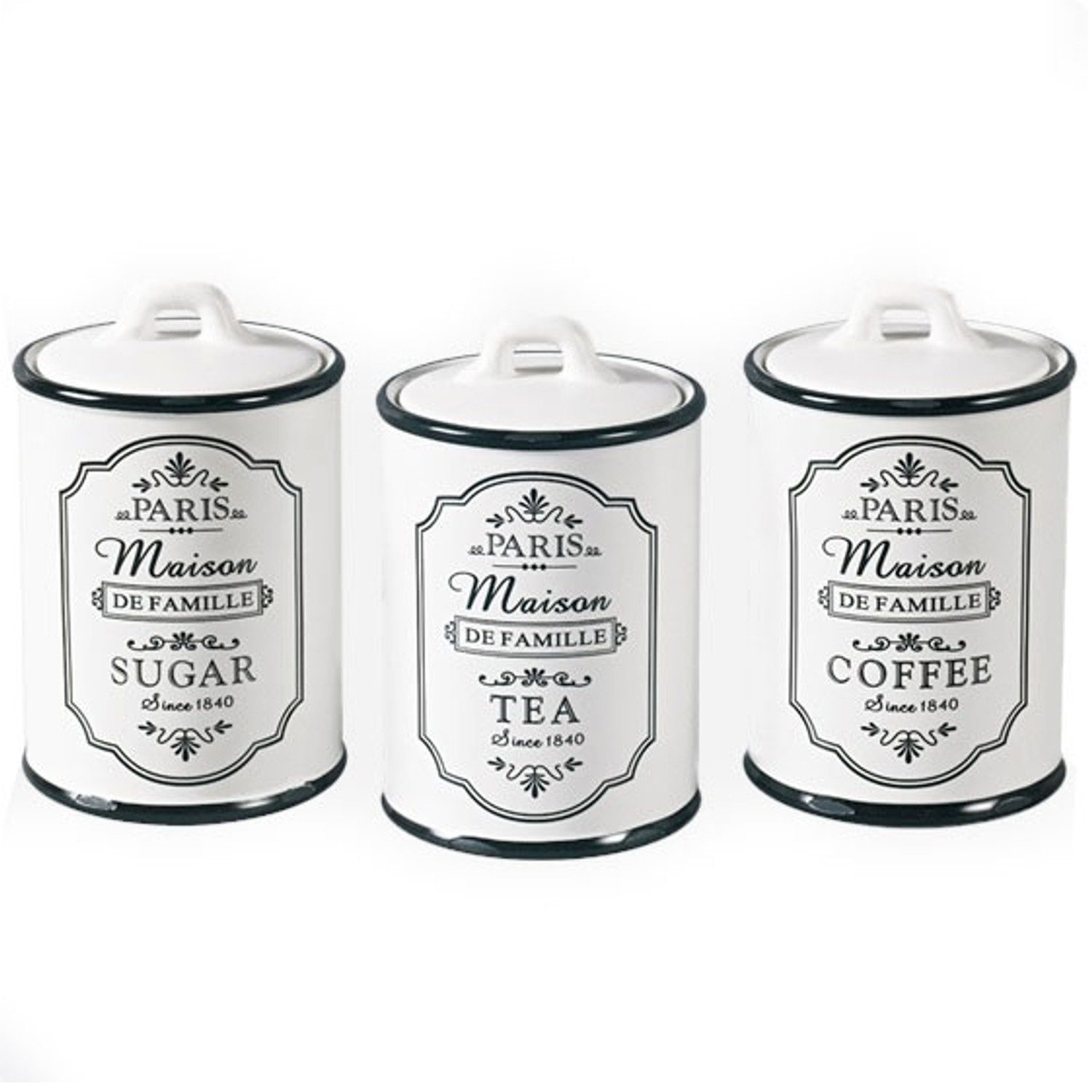 Feel Maestro Vorratsdose Set Aufbewahrungsdosen, Dose Sugar Coffee Tea Küchenbehälter