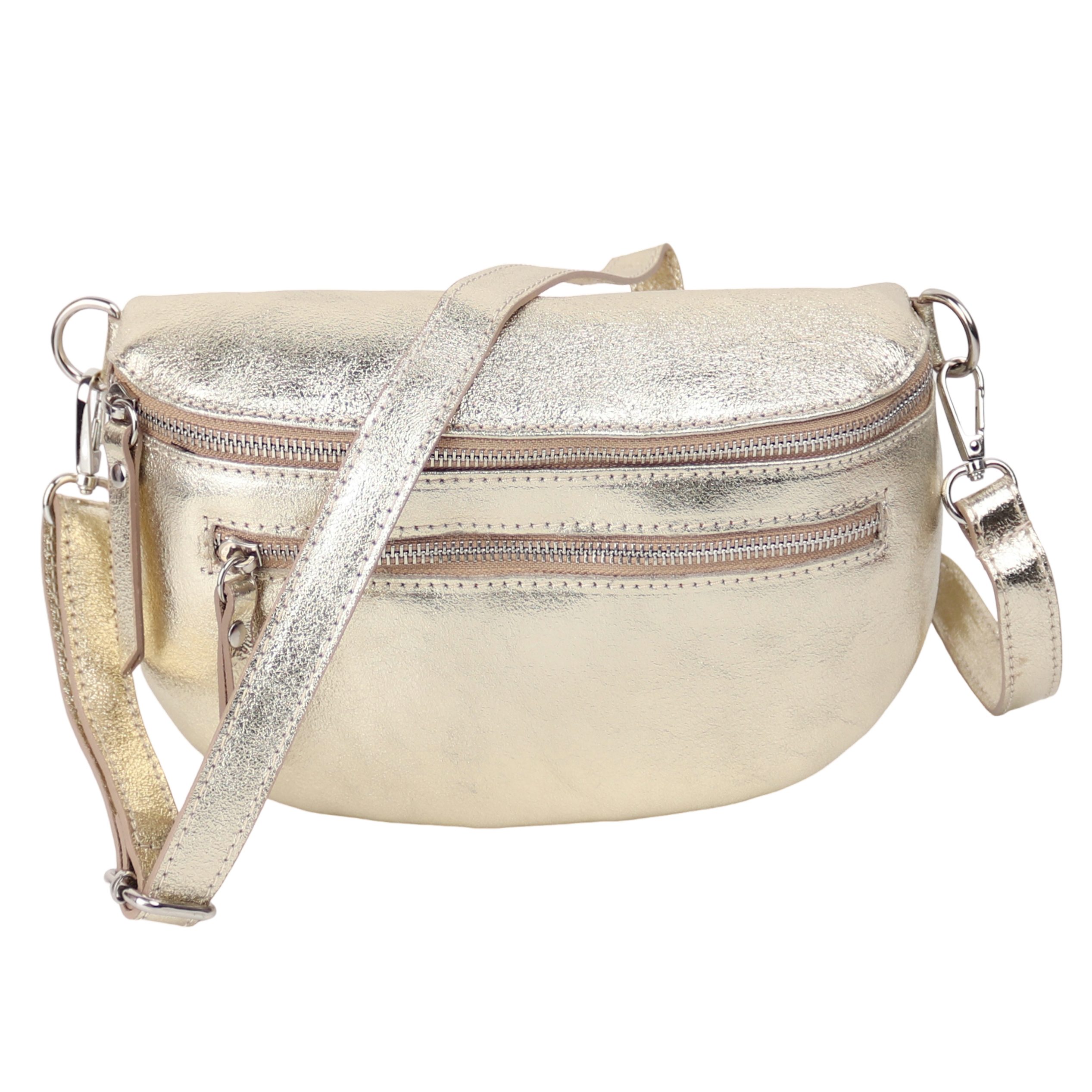 MIRROSI Bauchtasche Damen, Echtleder, Leder, Made günstig online kaufen