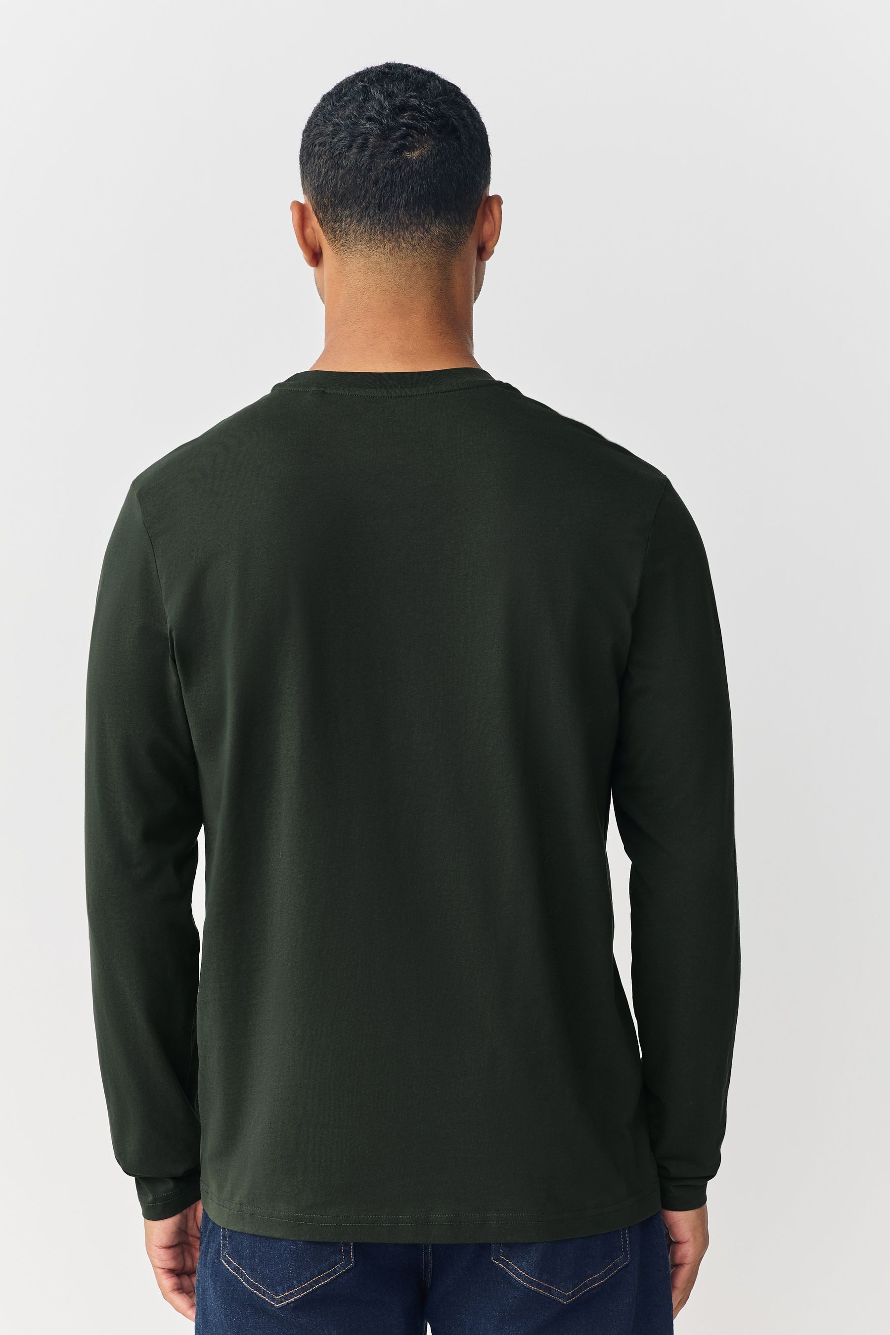 Next Langarmshirt Rundhalsshirt – Regular Fit (1-tlg) günstig online kaufen