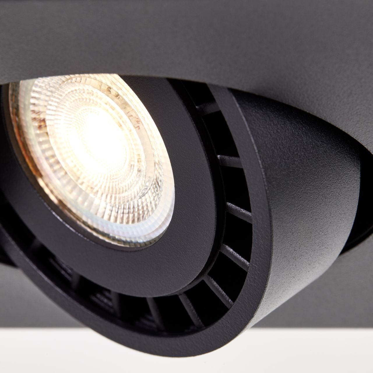 W, schwarz, GU10, langlebig LED, Metall, den Deckenleuchte Doro, LED-Technik sand 1x Energiesparend Brilliant Doro und LED Einsatz 1flg durch Deckenleuchte 4,5 von