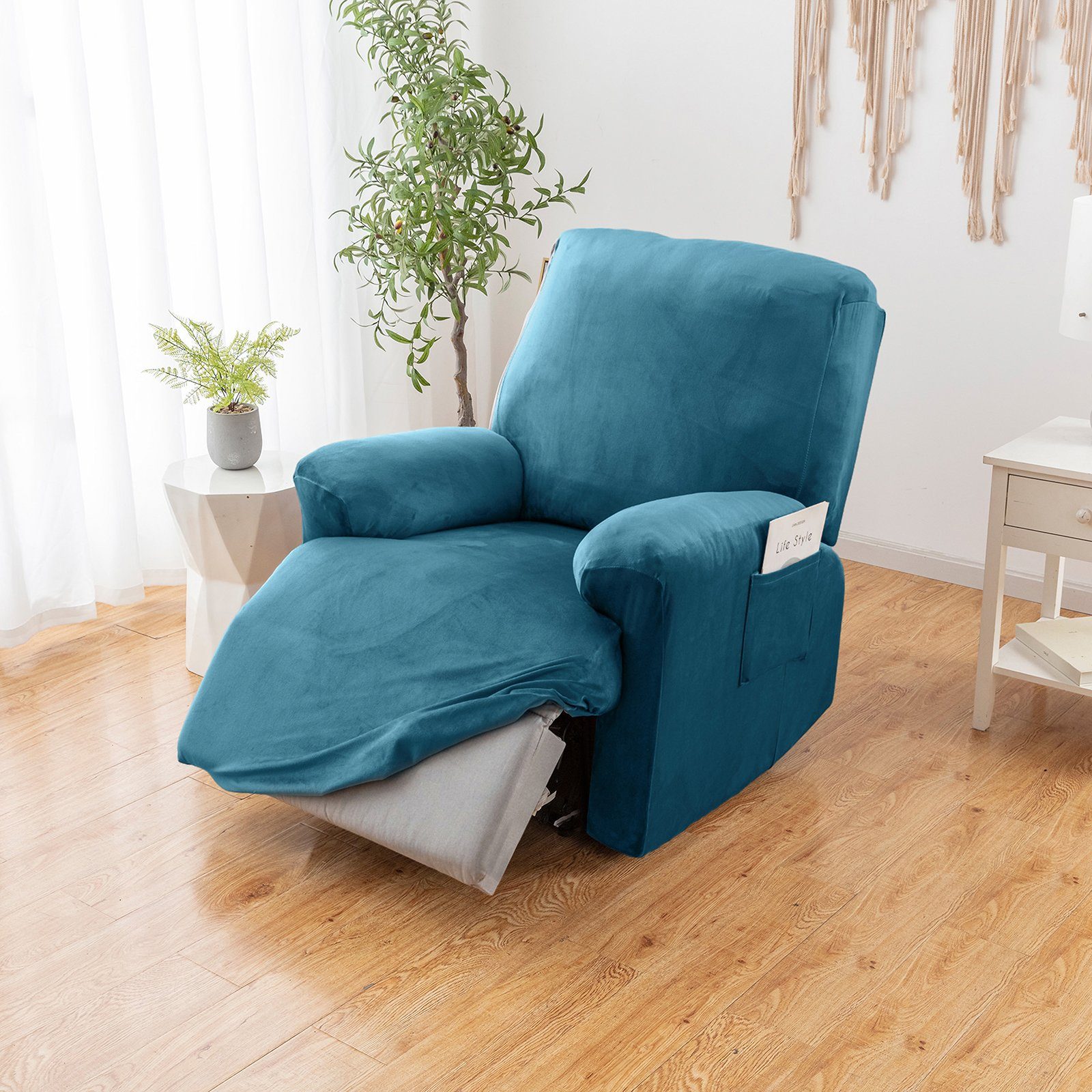 Jibenhome Relaxsesselhusse Sesselhussen Relaxsesselhusse 4 Teile günstig online kaufen