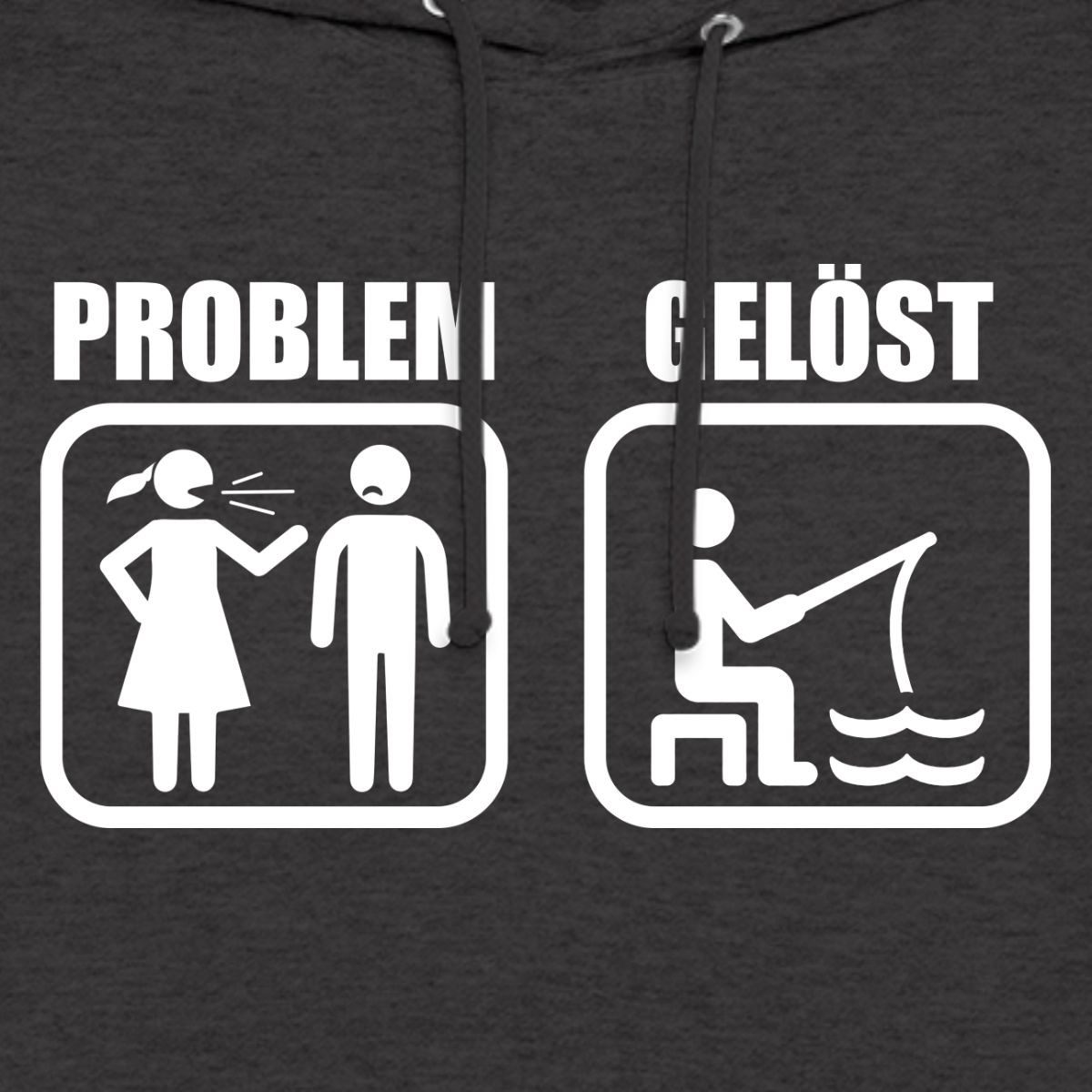 Spreadshirt Hoodie Angeln Löst Alle Probleme Unisex Hoodie (1-tlg)