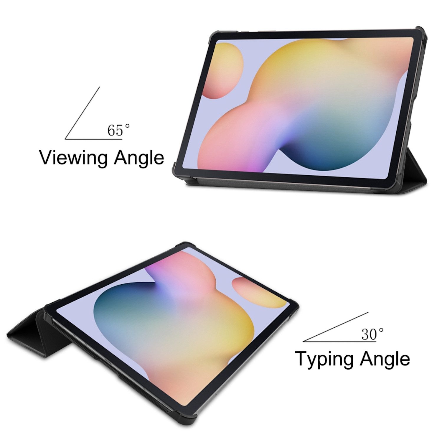 Wigento Tablet-Hülle Smartcover Hülle für Samsung Galaxy Tab S10 Lite / S10 FE / S9 FE / S9