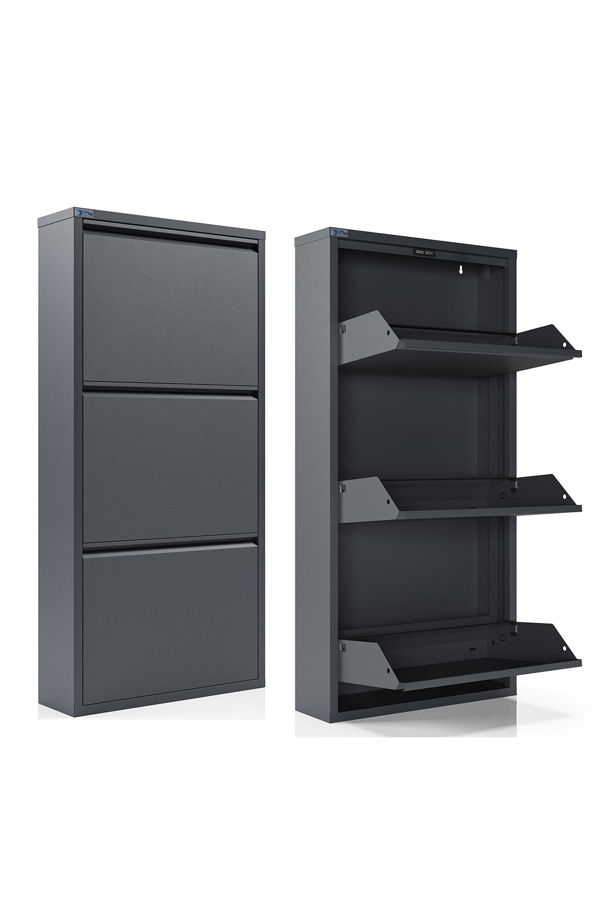 Kaufexpress GmbH Schuhschrank Metall-Schuhregal mit 3 günstig online kaufen