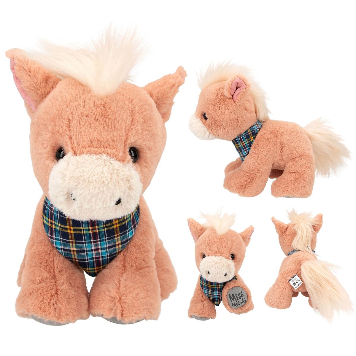 Depesche Kuscheltier Miss Melody Plüschpferd Dancer - Kuscheliges Spielpferd 20cm