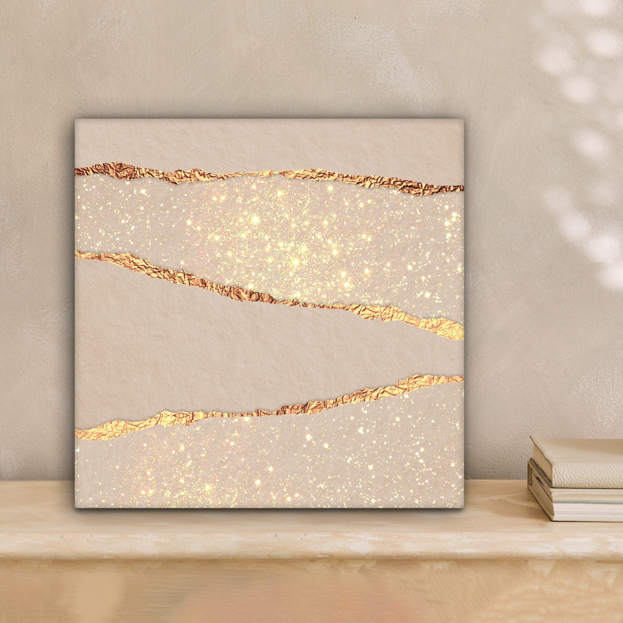 OneMillionCanvasses® Leinwandbild Luxus - Gold - Glitzer - Design - Abstrak günstig online kaufen