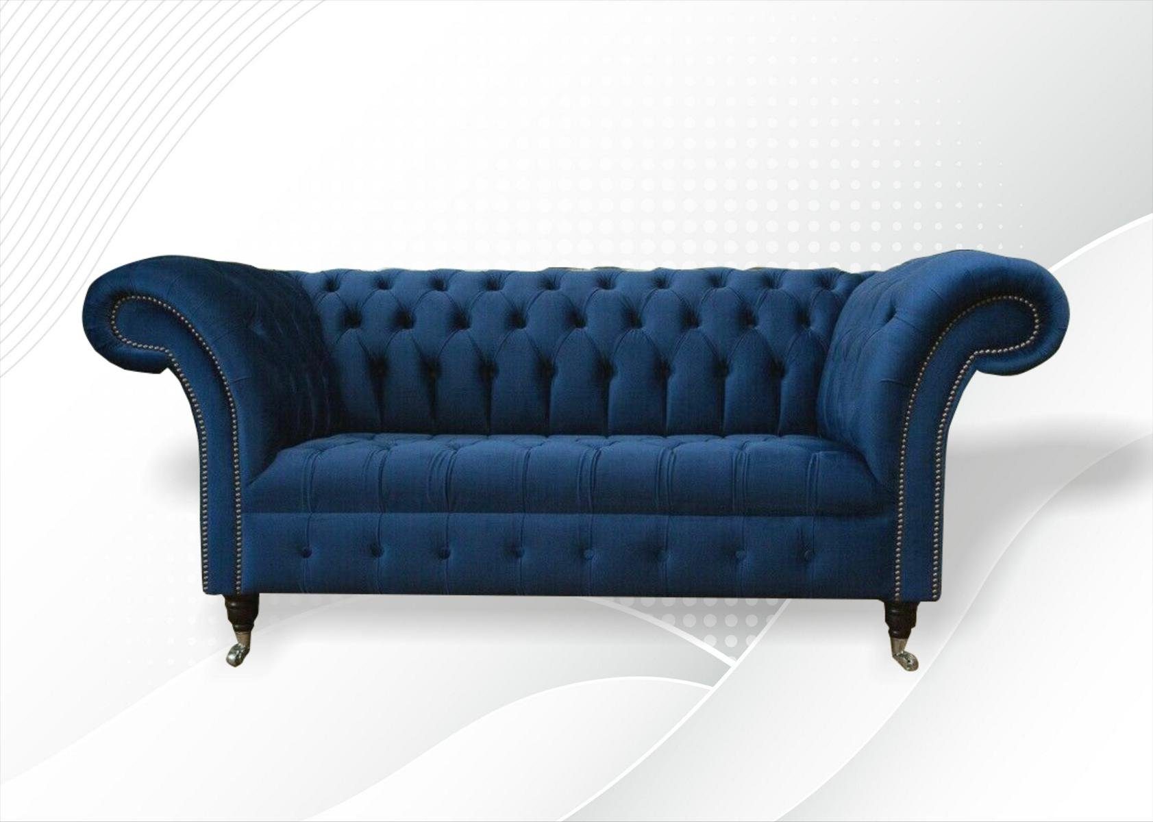 beträchtlich JVmoebel Chesterfield-Sofa, Chesterfield 2 Sitzer Couch 185 cm Sofa Design