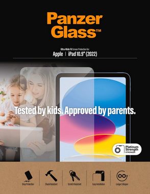 PanzerGlass Ultra Wide Fit Screen Protector für iPad 10.9 (2022), Displayschutzglas, antibakterieller Displayschutz