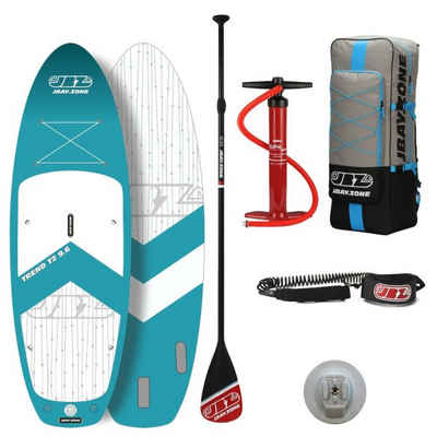 JBAY.ZONE Inflatable SUP-Board Trend T2 Touring SUP Board Komplettset blau, Longboard, (Set)